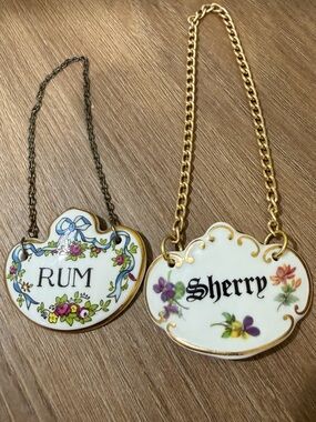 Vintage Decanter Labels